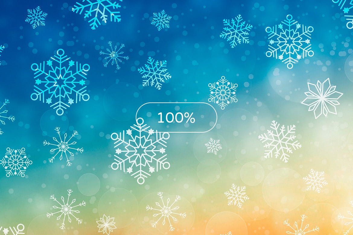 冬季雪花图案高清背景图素材 Winter Snowflakes Backgrounds插图(9)