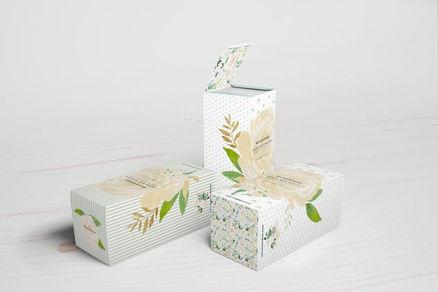 包装外观设计演示包装纸盒样机V4 Paper Box Mockup 04插图(4)