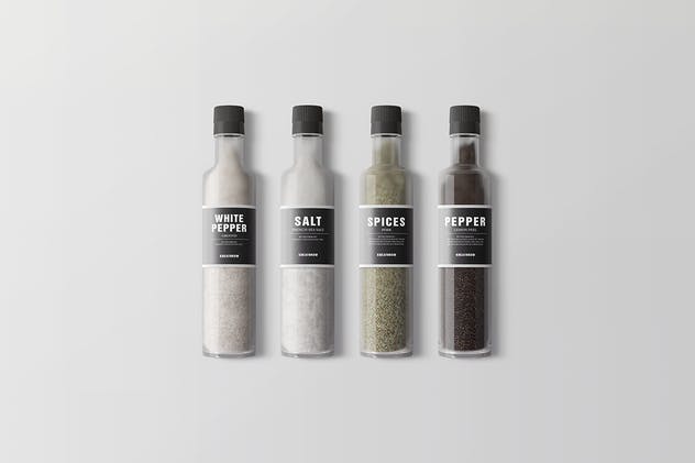 逼真厨房调味料罐子包装样机Vol.2 Seasonings Packaging Mock-Ups Vol.2插图(7)