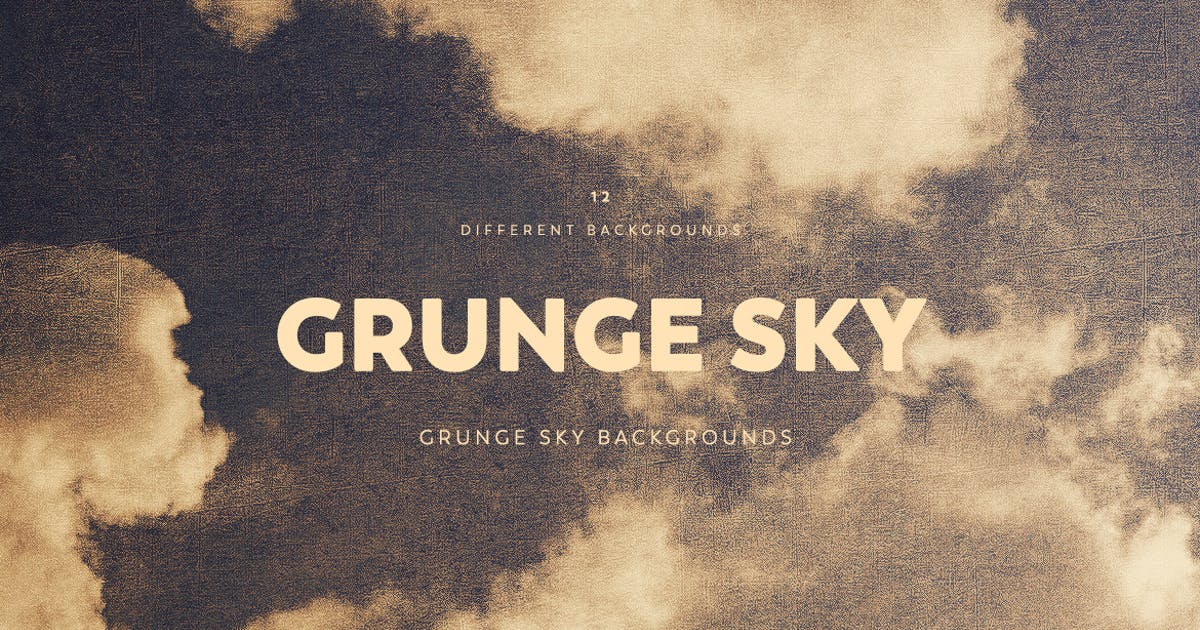 复古棕色天空背景设计素材 Grunge SKY Backgrounds插图
