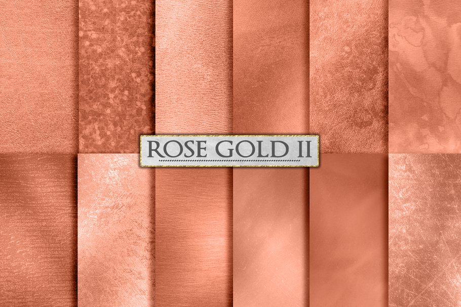 玫瑰金箔背景纹理 Rose Gold Foil Background Textures插图3