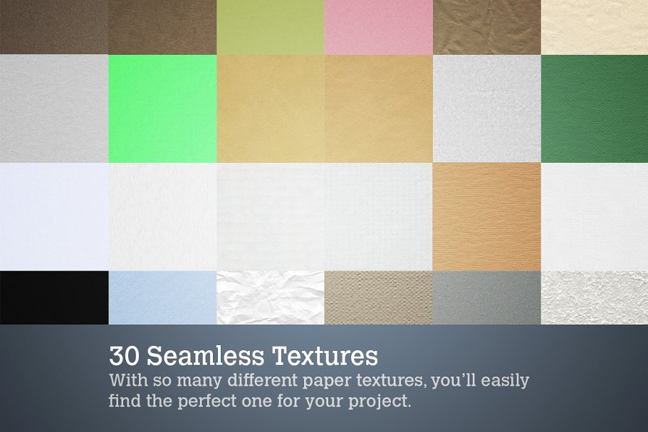 30种无缝彩色纸纹理 30 Seamless Paper Textures插图1
