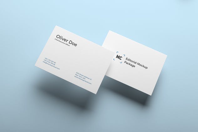 企业名片样机模板Vol. 5 Business Cards Mockup Vol. 5插图(3)