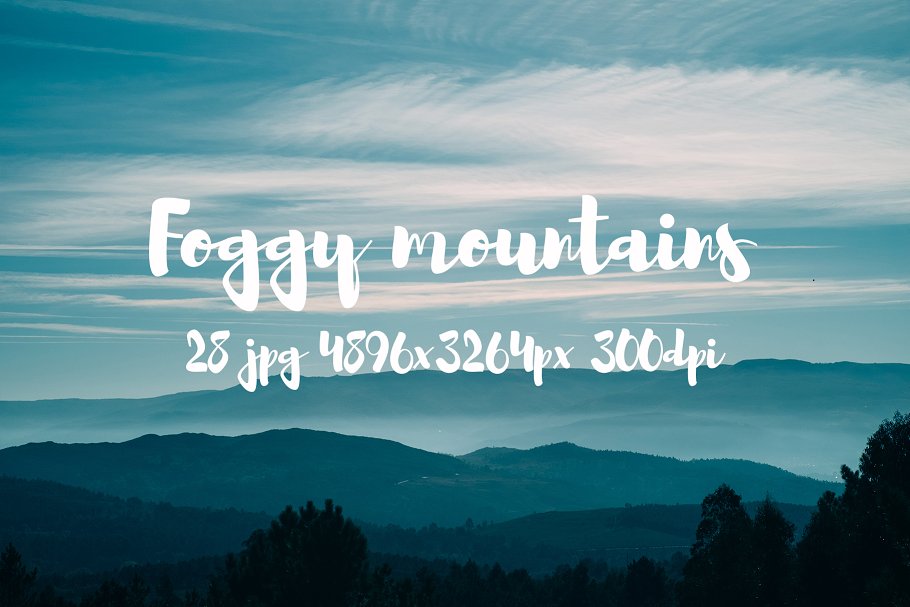 云雾缭绕山谷高清摄影素材合集 Foggy Mountains photo pack插图14