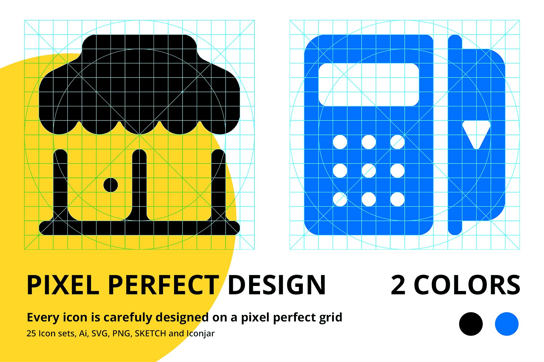 2200枚圆形实心图标 Roundies 2200 Solid Icons插图(1)