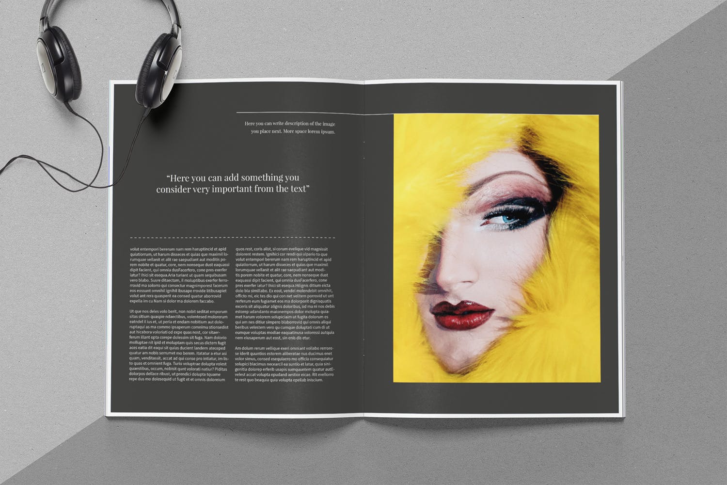 时尚行业产品评测杂志Indesign模板下载 Helvetica Magazine Indesign Template插图5