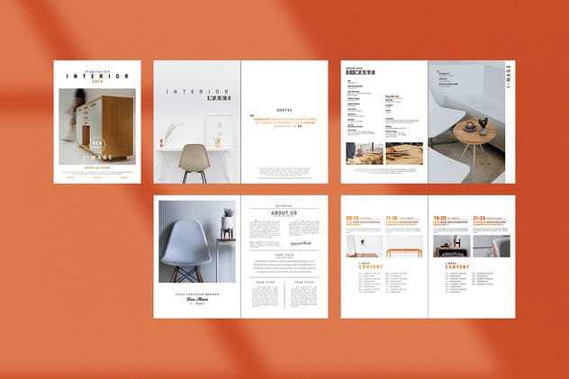 室内装修设计杂志设计模板 Interior Magazine插图(6)