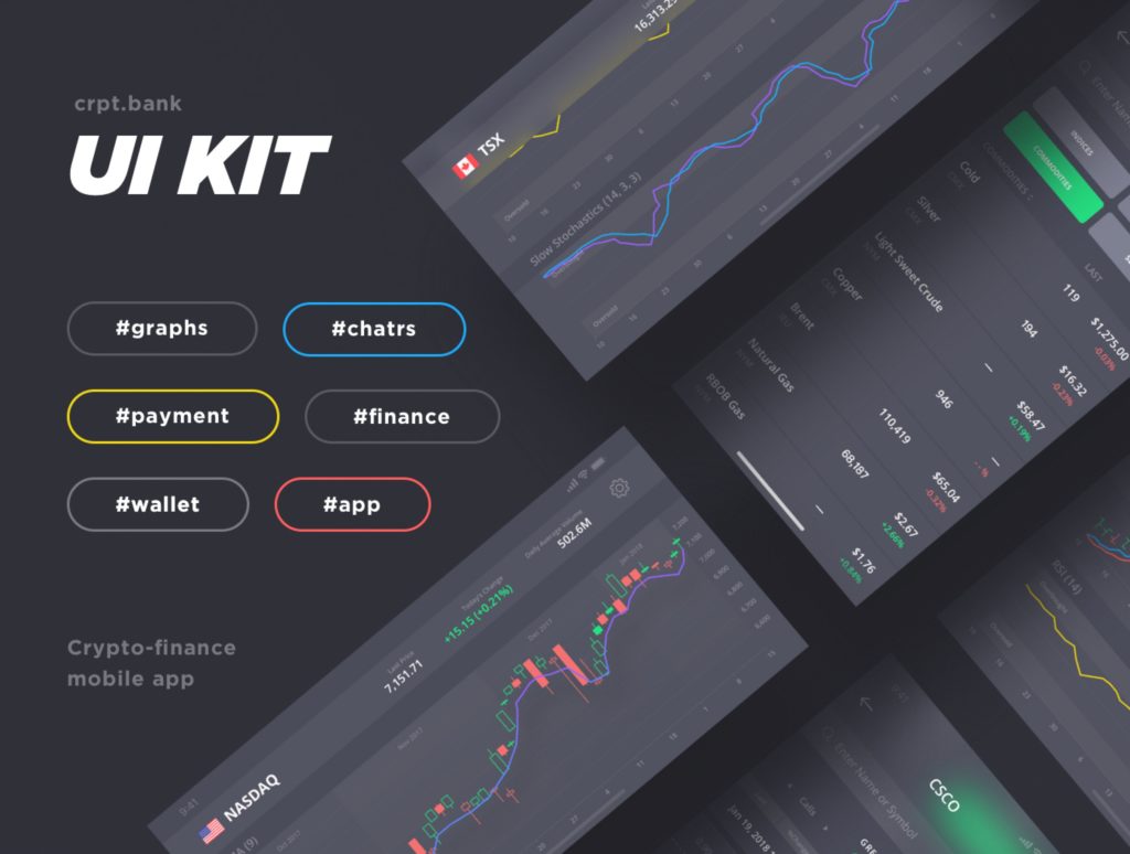 令人惊叹的加密银行iOS UI Kit 下载[sketch]插图
