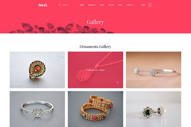 珠宝电商网站设计PSD模板 Jewelry Shop – eCommerce Photoshop Template插图(12)
