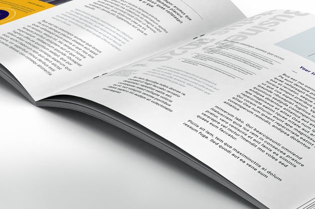 公司简介企业画册INDD设计模板 Square Company Profile插图(7)
