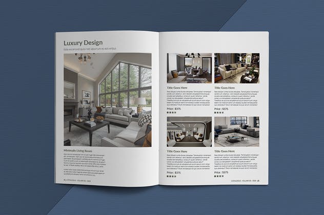 企业内宣产品目录设计INDD模板 Interior Catalogue Template插图(3)