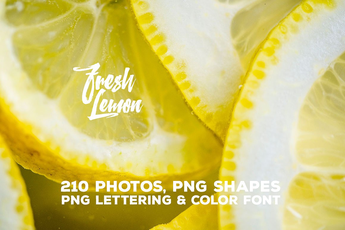 柠檬特写镜头高清照片素材 Fresh Lemon – Photos & Graphics插图8