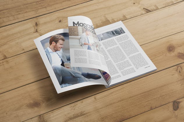 杂志版式设计样机PSD模板 Magazine Mockups PSD插图2