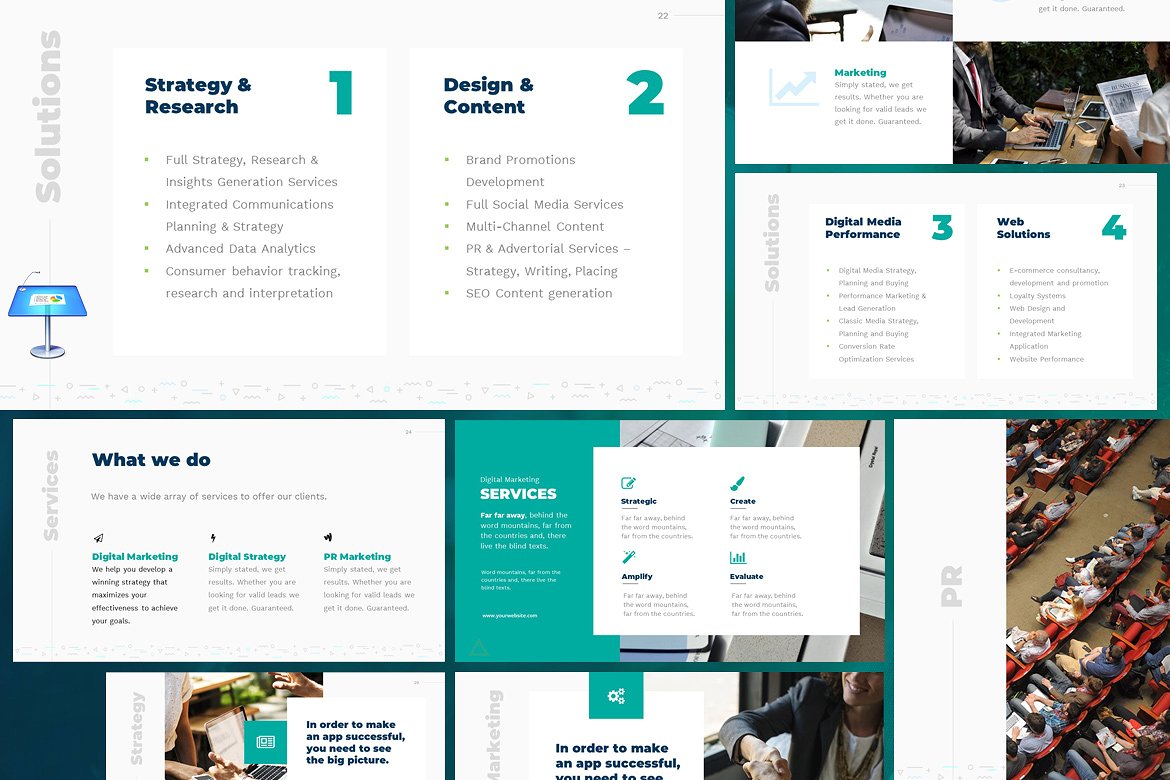 现代感极强的数字营销类keynote模板下载插图(3)