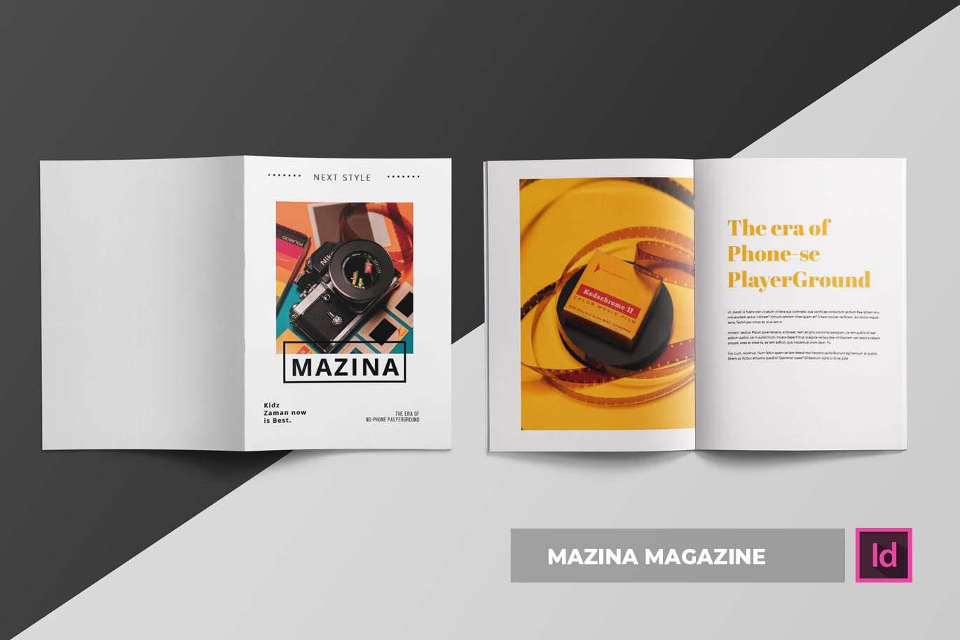 时尚摄影杂志版式设计模板 Mazina | Magazine Template插图(4)
