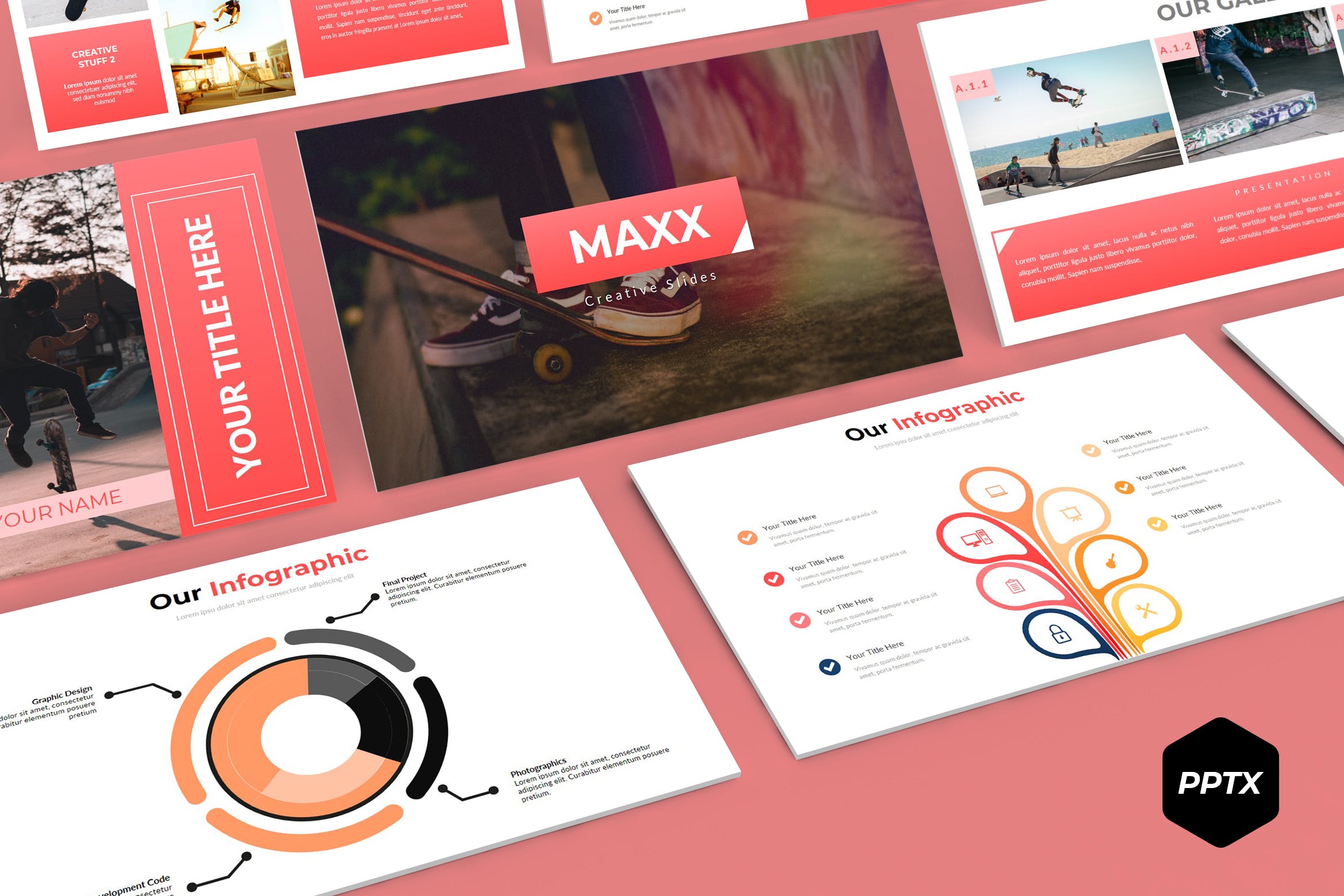 市场数据分析PPT模板下载 Maxx – Powerpoint Template插图