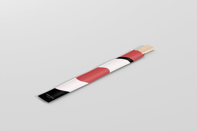 一次性筷子包装样机展示模板 Chopsticks Mockup插图(4)