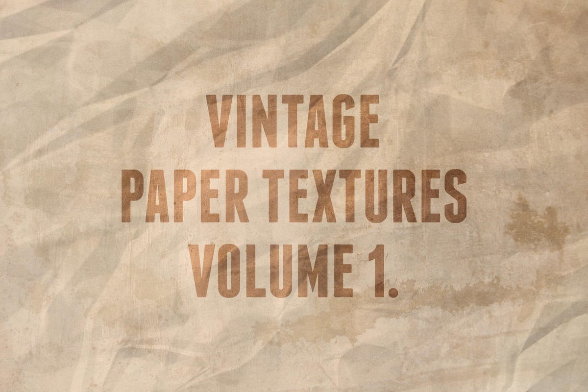 复古皱褶纸张纹理Vol.1 Vintage Paper Textures Volume 1插图
