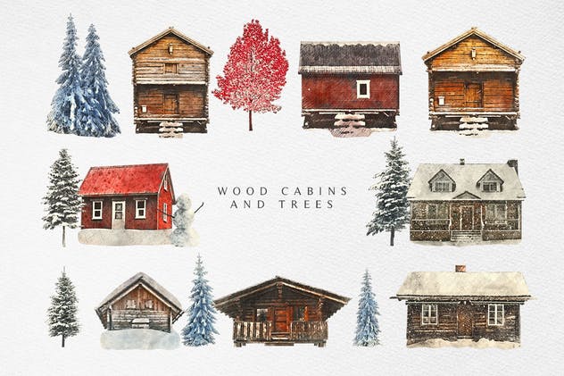 圣诞冬季仙境主题设计师工具包 Winter Wonderland Designer Toolkit插图12