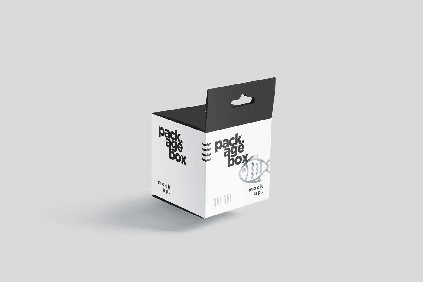 挂耳式方形产品包装盒样机模板 Package Box Mockup Set – Square With Hanger插图(5)