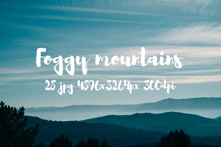 云雾缭绕山谷高清摄影素材合集 Foggy Mountains photo pack插图(12)