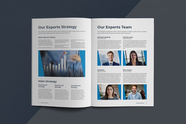 现代专业的企业业务宣传册模板 Business Brochure Template插图(6)