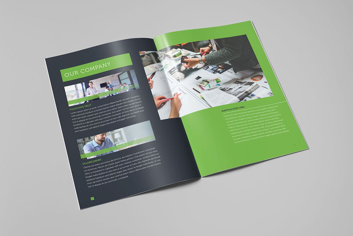 公司宣传册/企业画册设计INDD模板 Corporate Business Brochure插图3