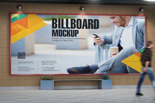 7款城市户外公路灯箱广告牌样机模板 7 Billboard Mockups插图5