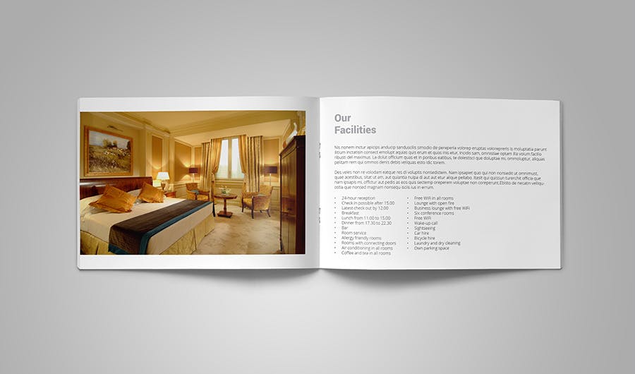 品牌酒店宣传册/房型目录设计模板 Hotel Brochure/Catalog插图(4)