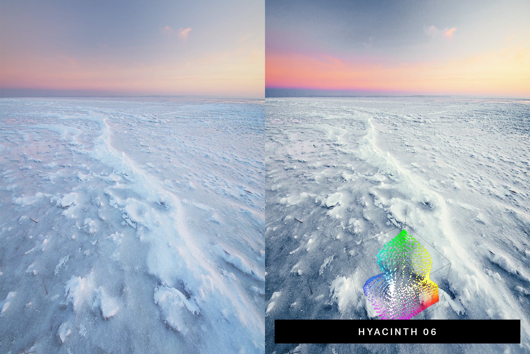 50款充满色彩的冬季风景照片LR调色预设合集 50 Winter Snowscape Lightroom Presets and LUTs插图3