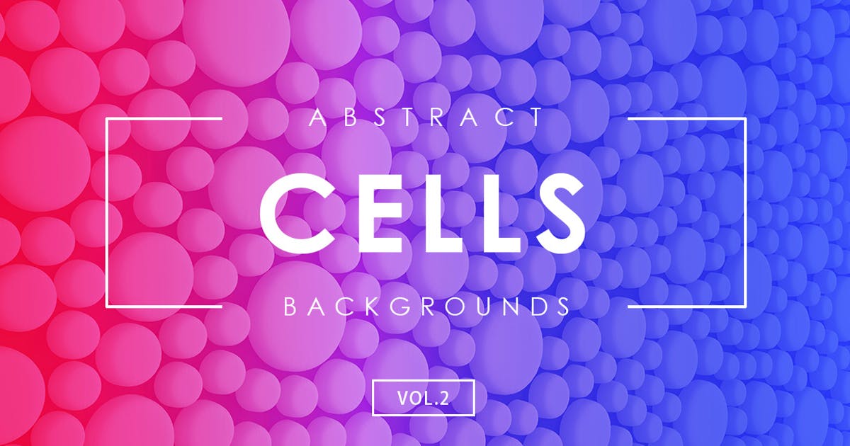 细胞几何形状抽象背景素材v2 Cells Abstract Backgrounds Vol.2插图