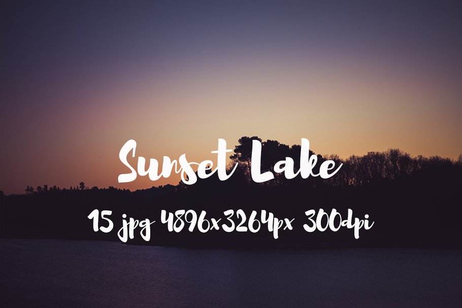日落湖水高清照片素材 Sunset Lake photo pack插图2