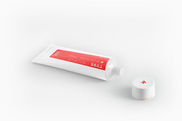 美容化妆品软管包装样机 Cosmetic Tube Packaging Mockup插图12