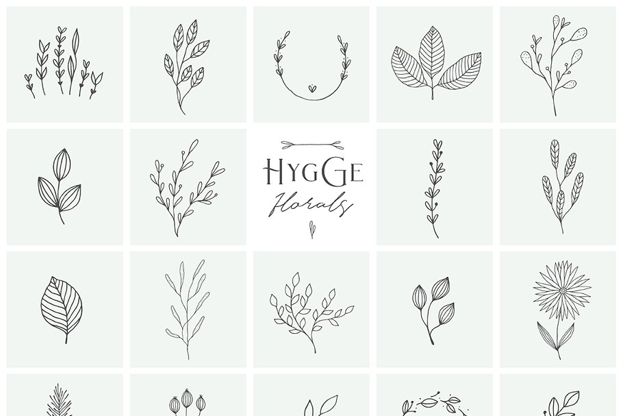 手工绘制 Logo & 品牌元素素材包 Hygge Collection Pro插图7