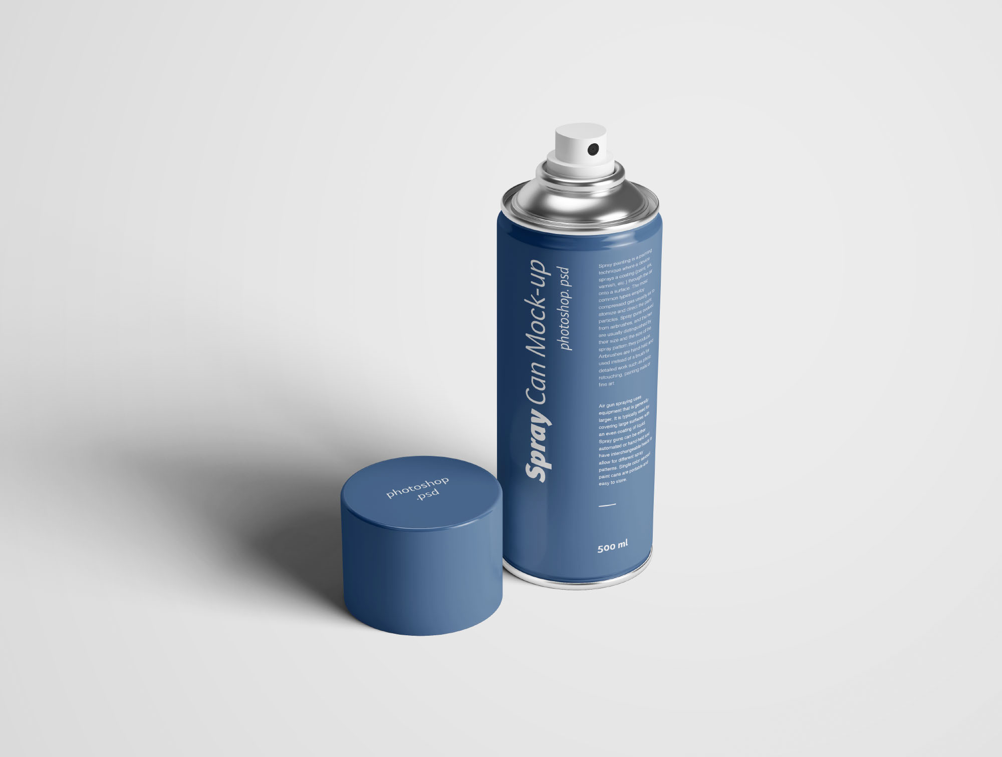 喷雾瓶喷雾罐外观设计样机PSD模板 Spray Can Mockup Photoshop PSD插图(4)