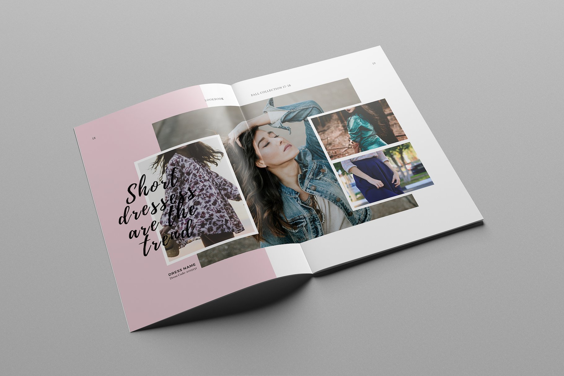 时尚极简的服装目录杂志模板下载 Fashion Catalog Lookbook Template [indd]插图7