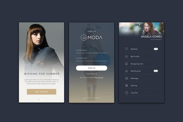 设计师品牌服饰电商手机APP应用UI设计模板 LaModa Fashion iOS App UI插图(3)
