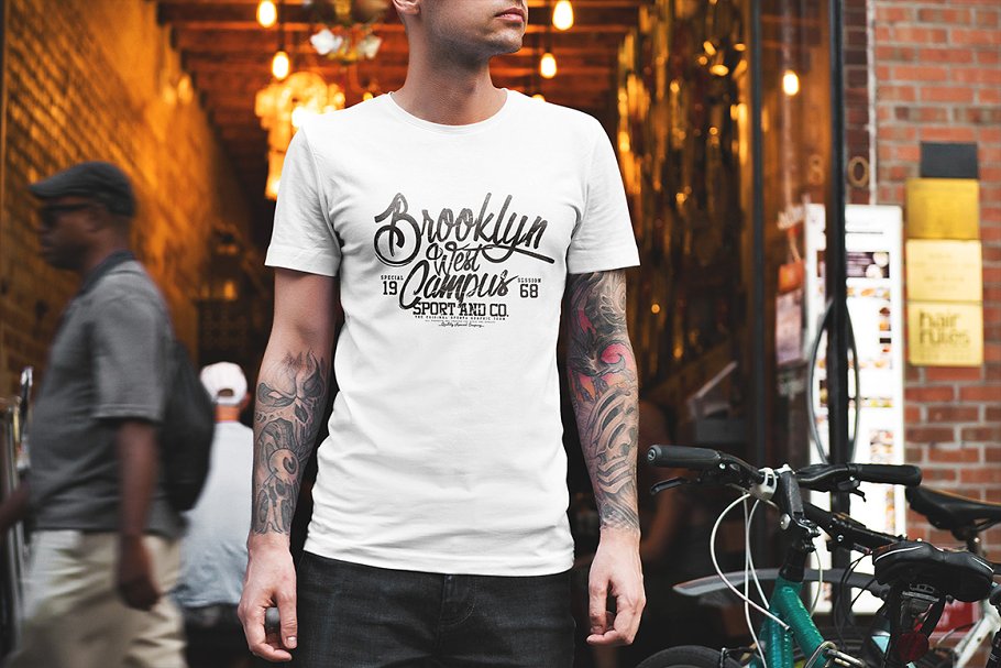T恤服装设计街景背景样机合集[2.36GB] T-Shirt Mockup / Urban Edition插图4