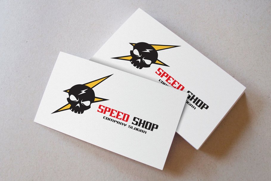 快递/速递企业Logo模板  Speed Shop Logo插图1