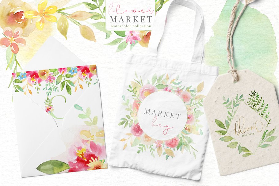 花卉市场水彩素材收藏[1.15GB] Flower Market Watercolor Collection插图(19)