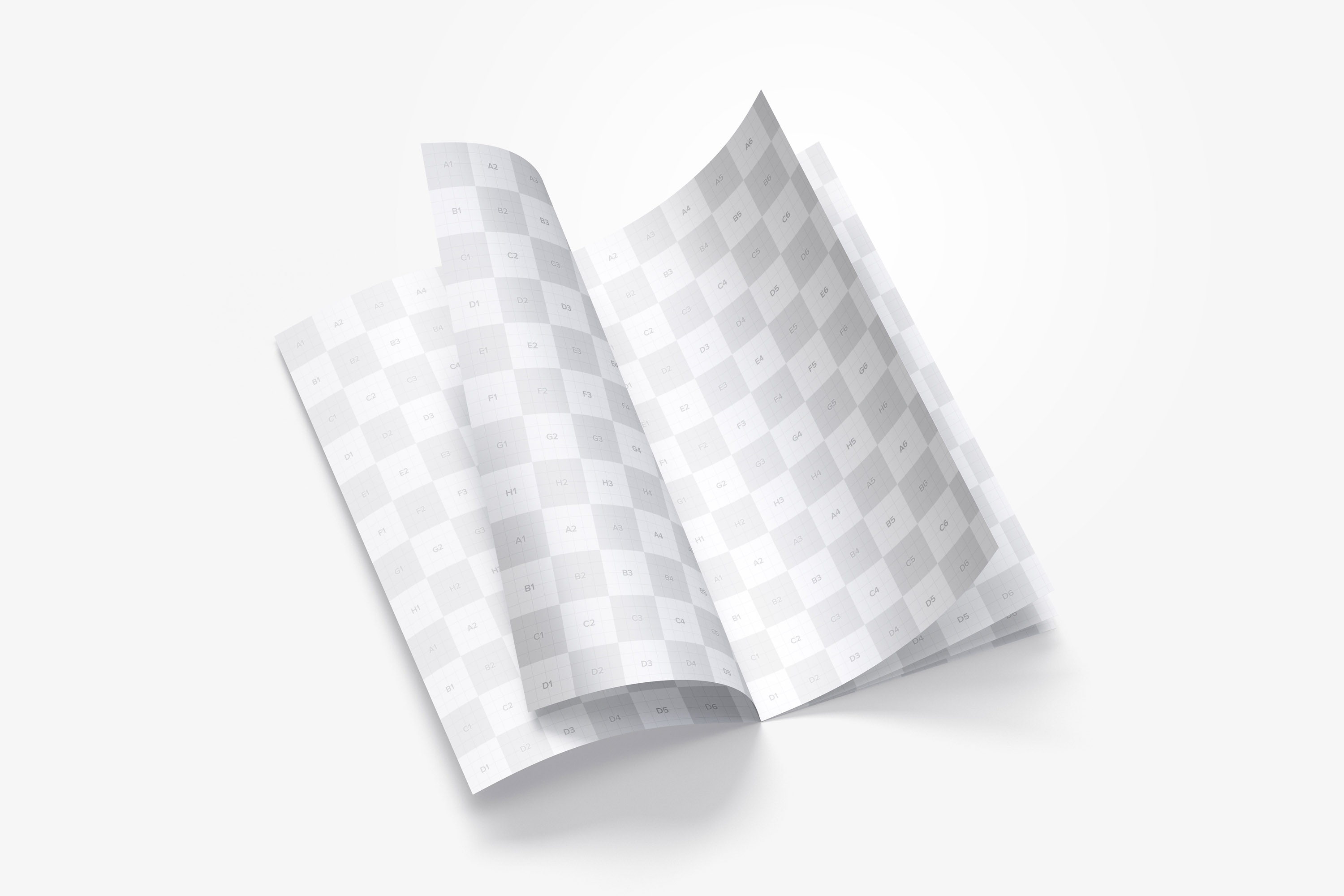企业品牌宣传册设计翻页效果样机模板02 Thin Booklet Mockup 02插图(1)