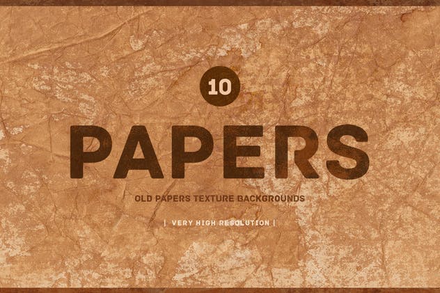 老旧复古纸张纹理背景套装v1 Old Papers  Texture Backgrounds V01插图1