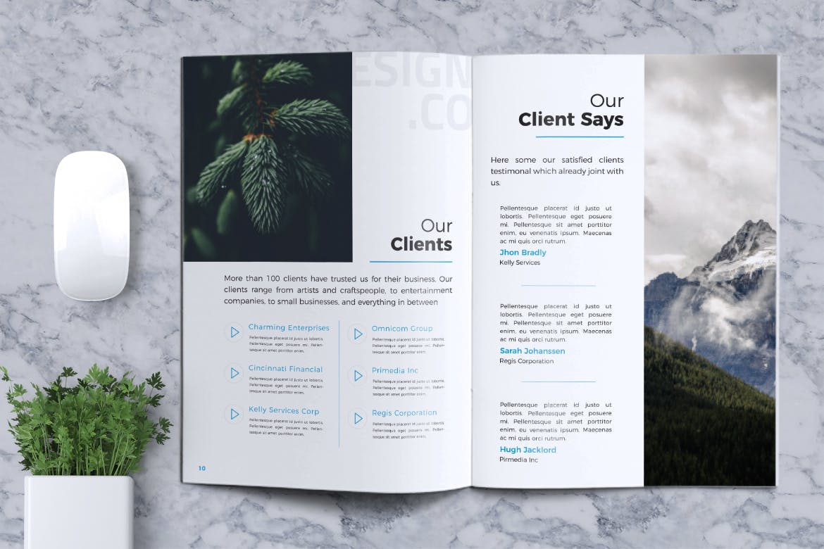 创意企业/产品/服务宣传画册设计模板v2 Creative Brochure Template Vol. 02插图6