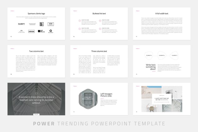 创意产品设计公司/新品发布PPT幻灯片设计模板 Power – Powerpoint Template插图(8)