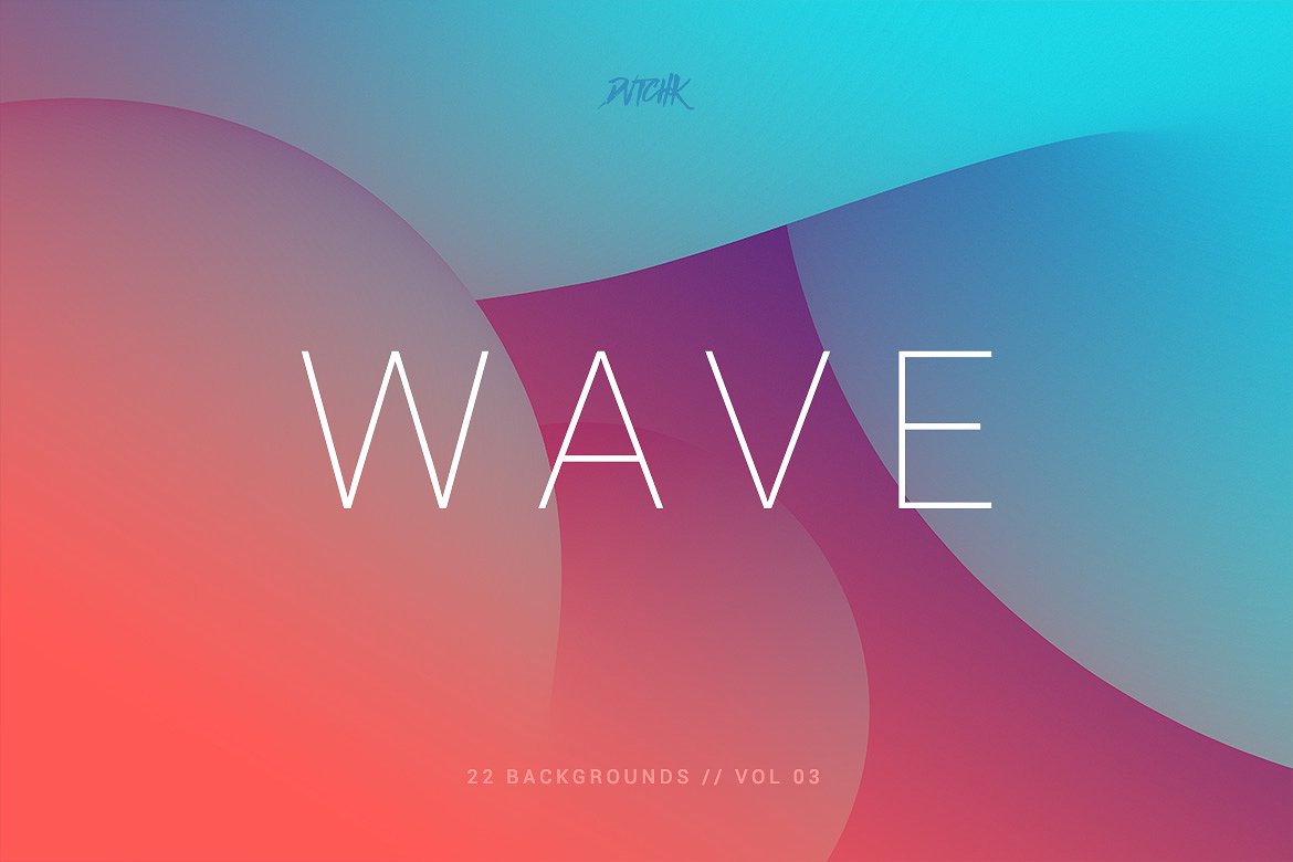 平滑渐变波纹背景v3 Wave | Smooth Backgrounds | Vol. 03插图(1)