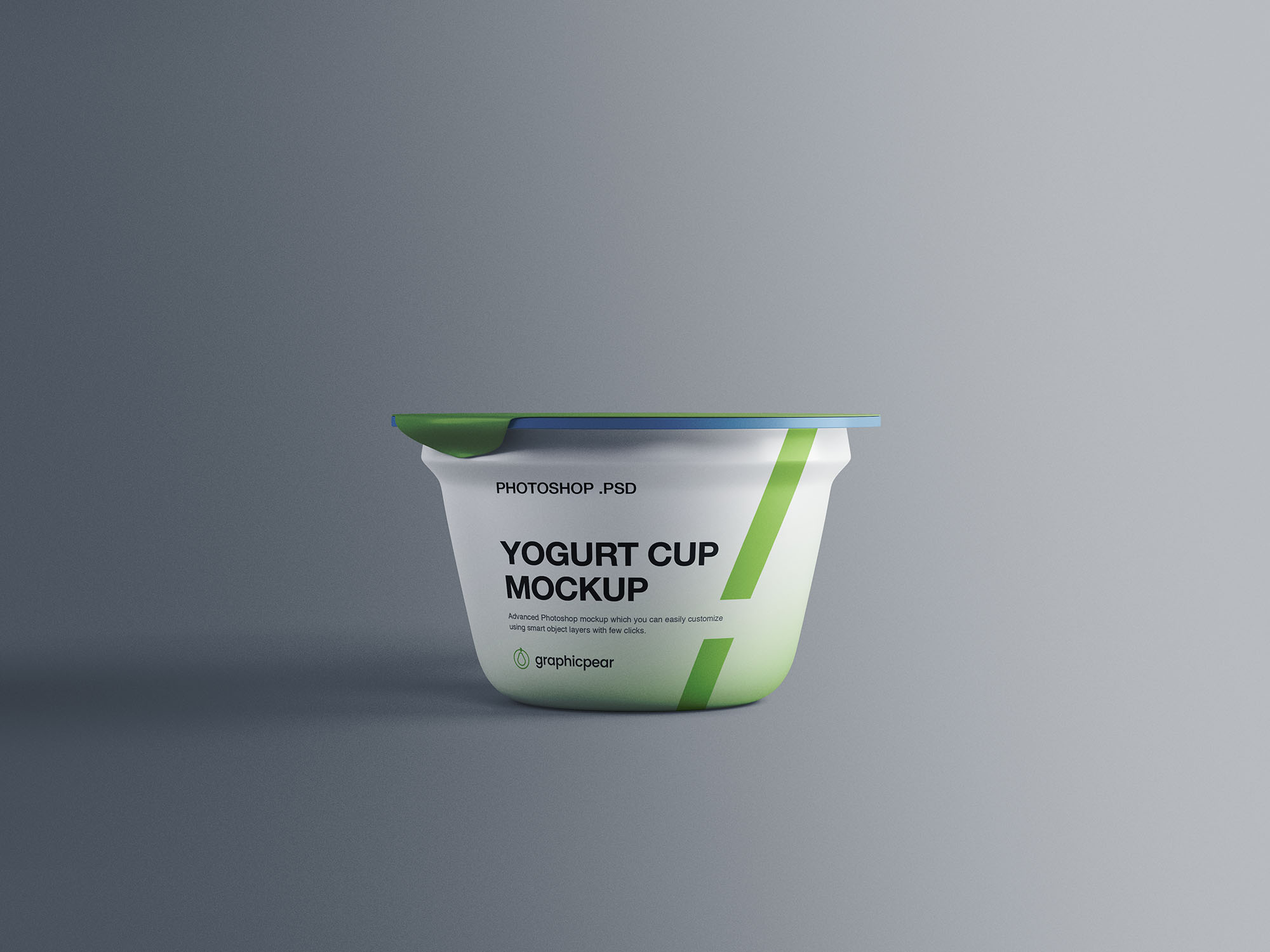 酸奶塑料杯包装设计效果图样机 Yogurt Plastic Cup Mockup插图
