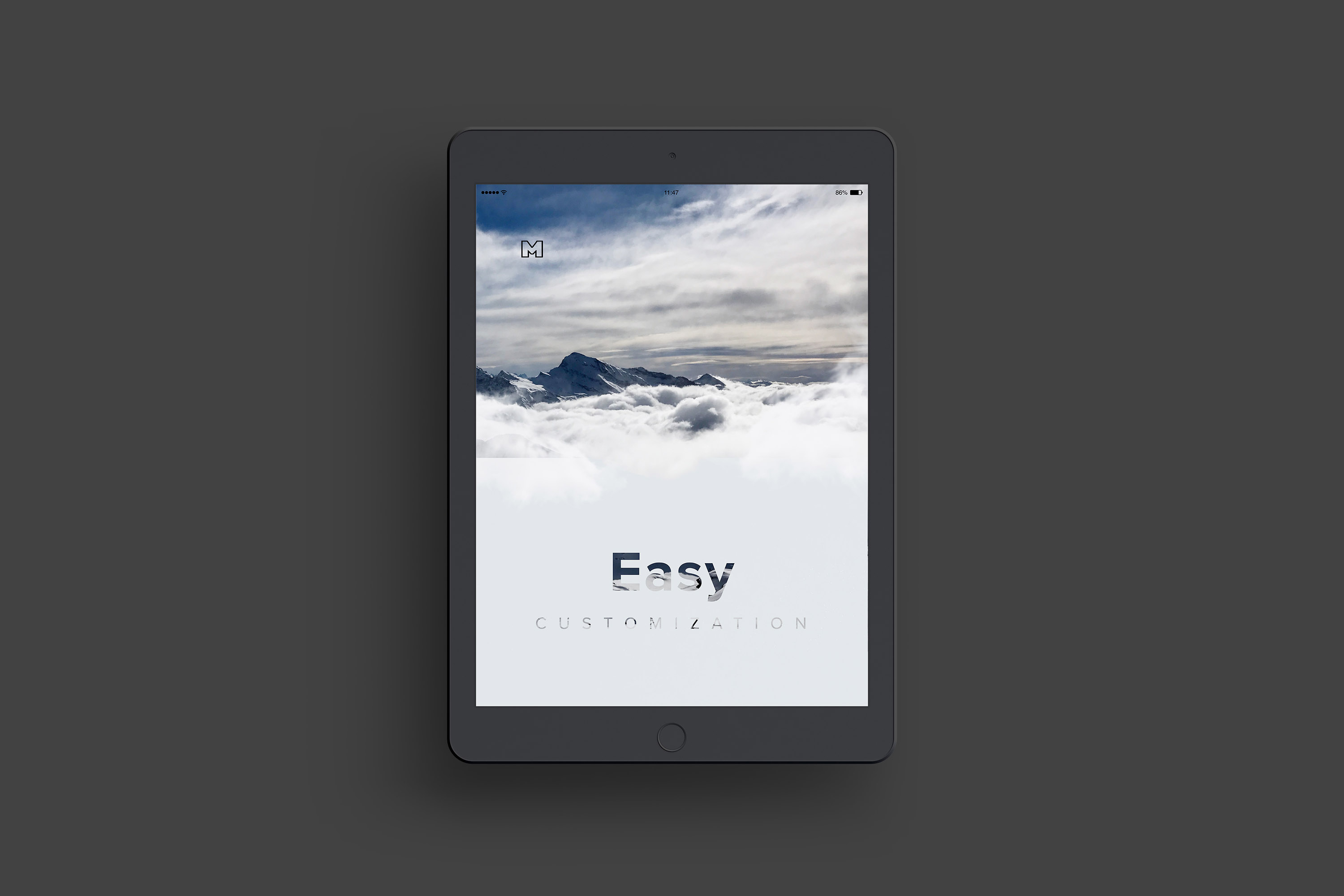iPad平板电脑屏幕界面设计演示预览效果样机02 Clay iPad 9.7 Mockup 03插图1 iPad平板电脑屏幕界面设计演示预览效果样机02 Clay iPad 9.7 Mockup 03插图1