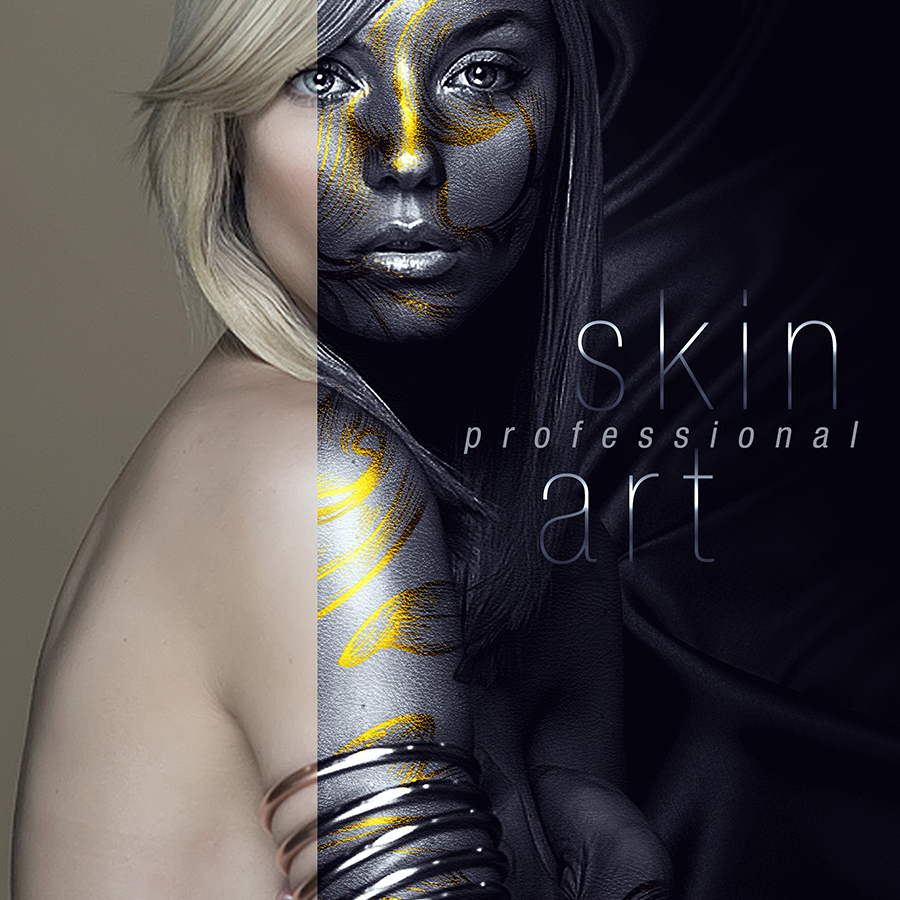 给皮肤添加金属效果艺术PS动作 Professional Skin Art Photoshop Action插图(4)
