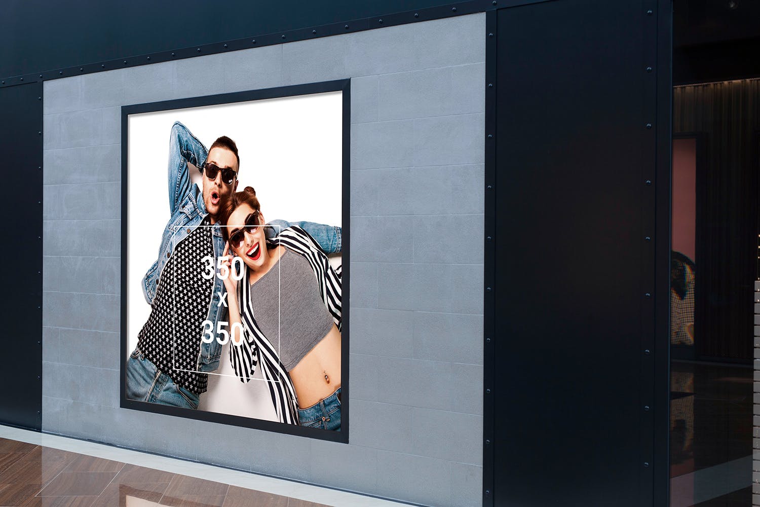 室内广告牌图片效果图样机模板 Indoor Advertising Mock-Up插图8