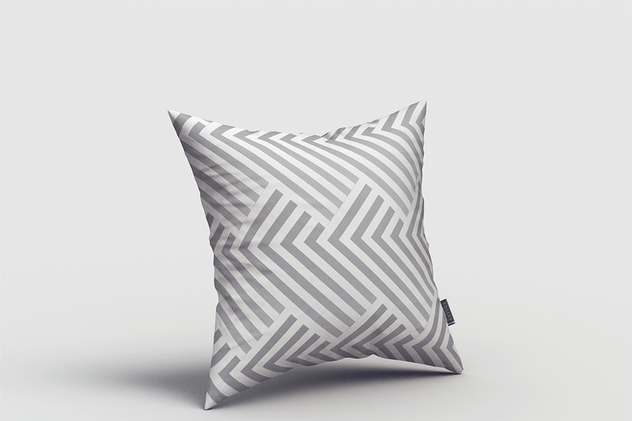方形枕头靠枕印花设计样机 Square Pillow MockUp插图2